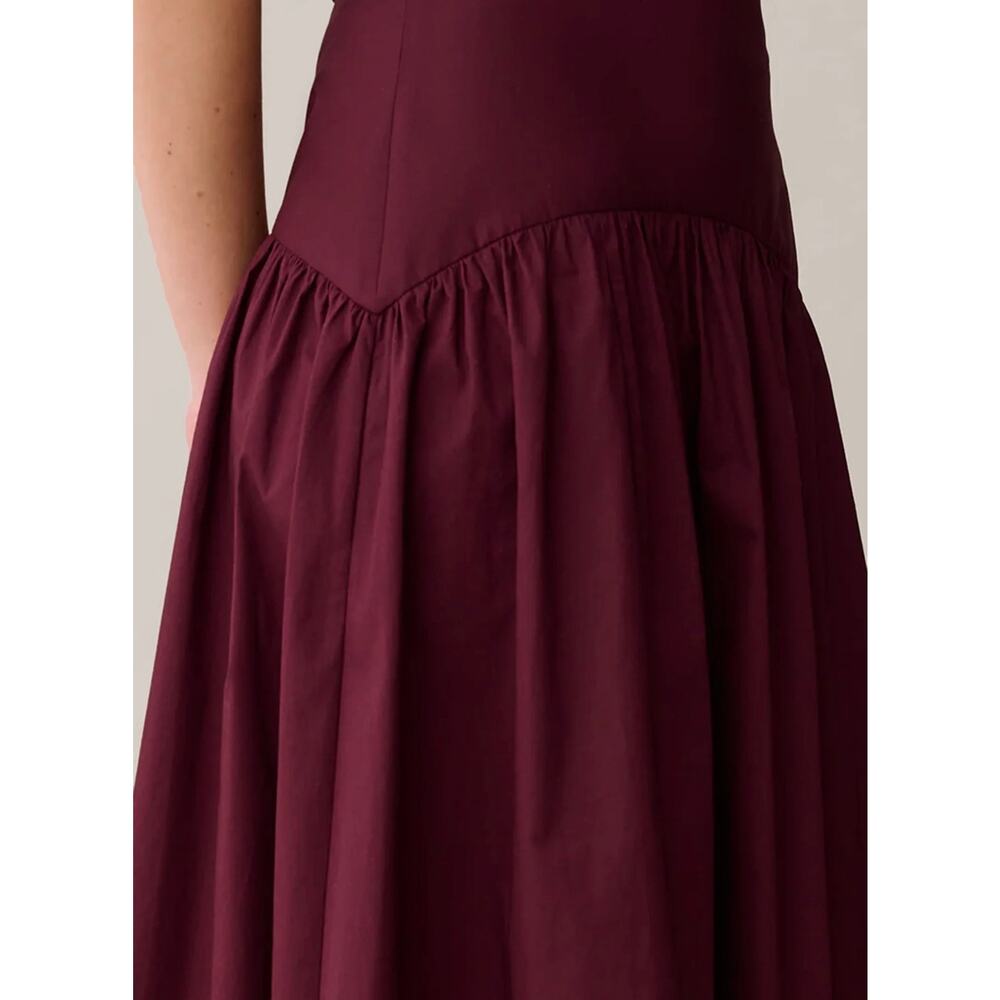New Caara Vashti wine red  maxi skirt size 0 $172 - Picture 4 of 6
